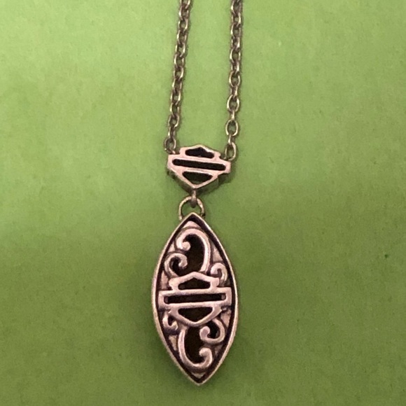 Sterling Silver Harley Davidson Necklace - Picture 5 of 7